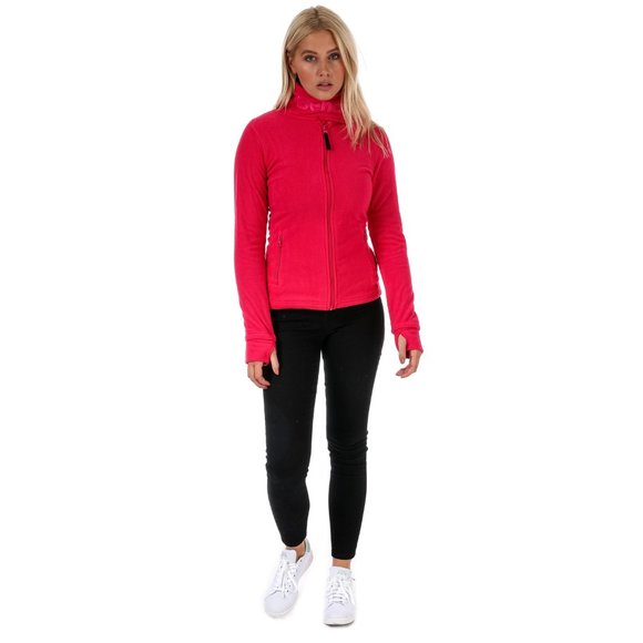 Bench Funnel Neck Zip Fleece in Pink Small - Picture 2 of 4
